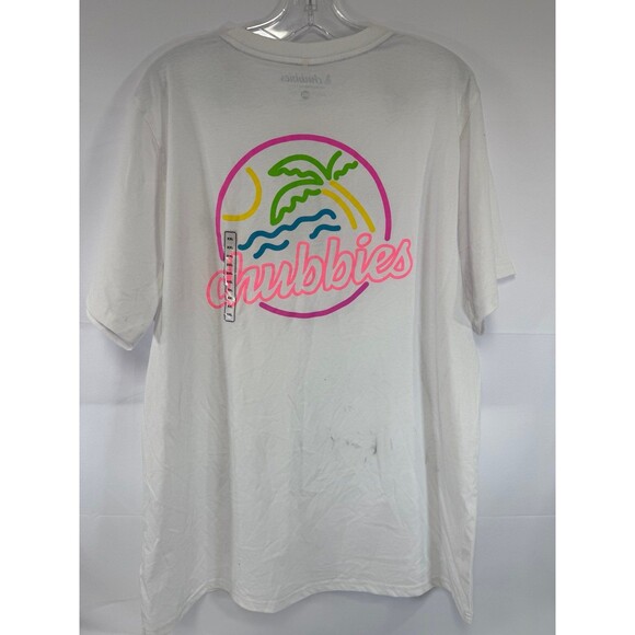 Chubbies Men’s T-Shirt The Neon Dream XXL NWT - Picture 3 of 6
